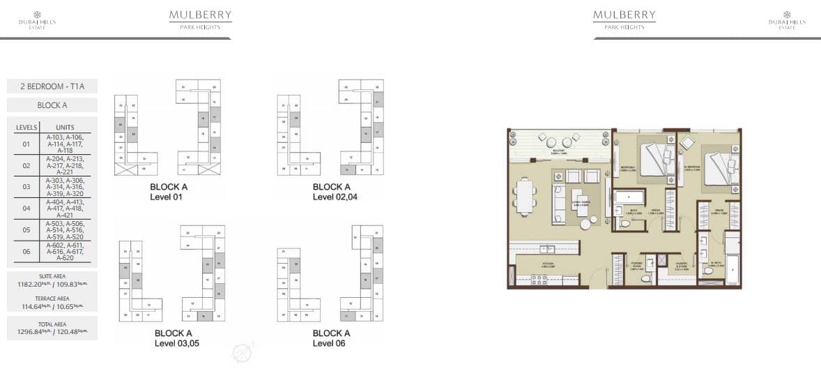 Mulberry at Park Heights, 2-Bed Floor Plan, type: 2 Bedroom