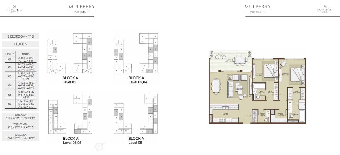 Mulberry at Park Heights, 2-Bed Floor Plan, type: 2 Bedroom