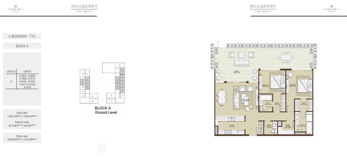 Mulberry at Park Heights, 2-Bed Floor Plan, type: 2 Bedroom