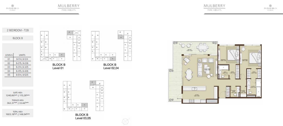Mulberry at Park Heights, 2-Bed Floor Plan, type: 2 Bedroom