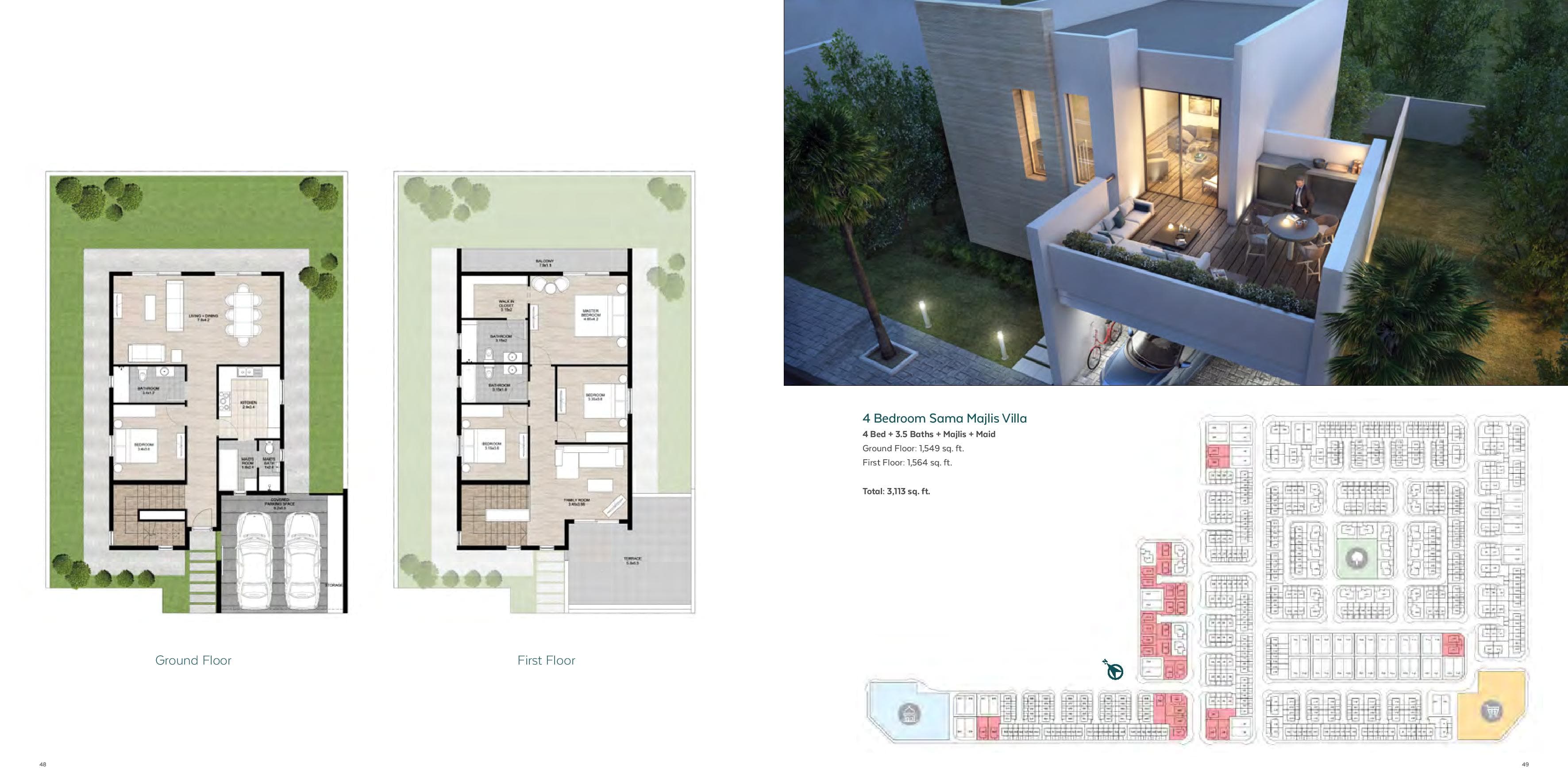 Nasma Residences, 4-Bed Floor Plan, type: 4 Bedroom