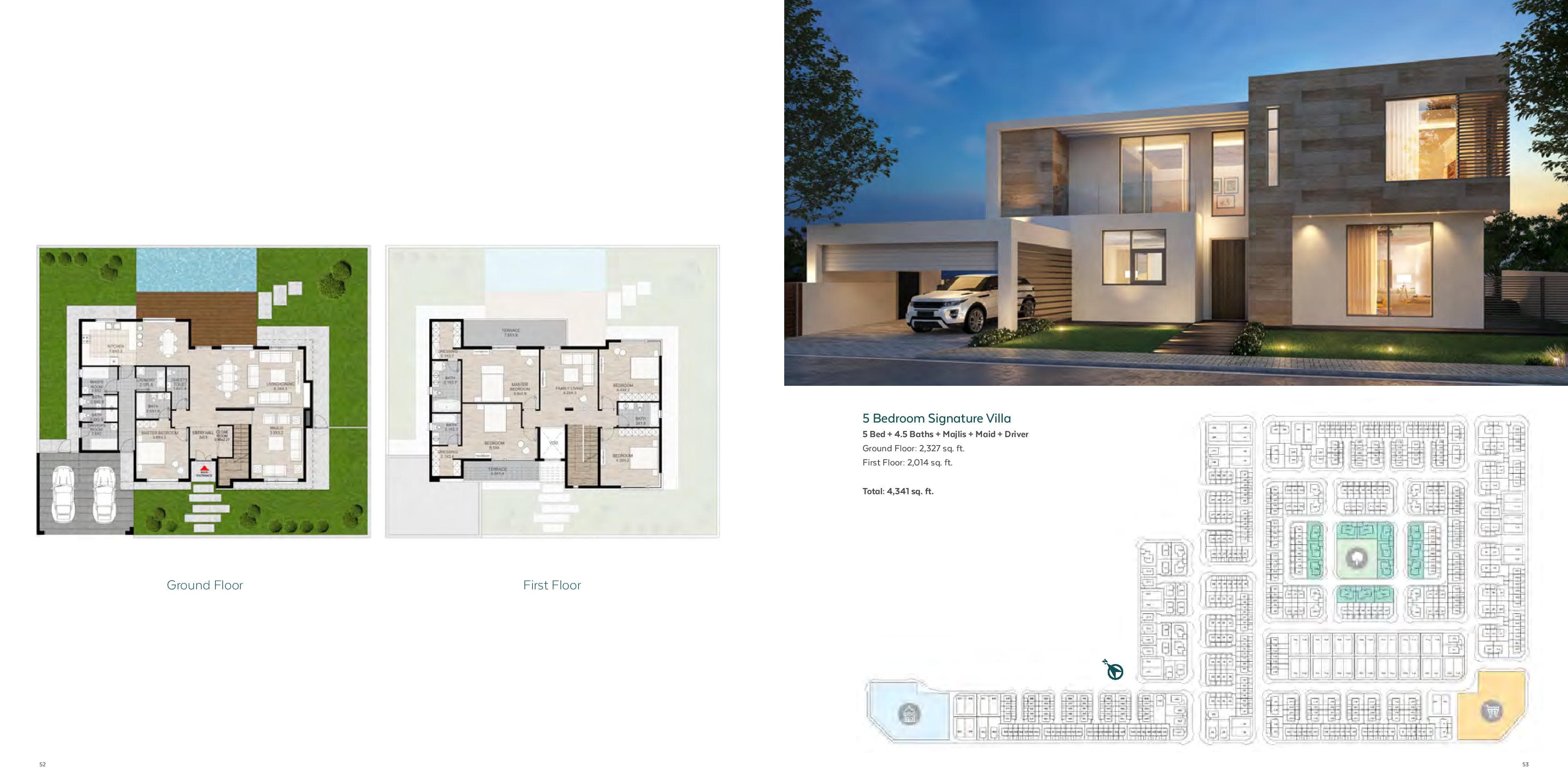 Nasma Residences, 5-Bed Floor Plan, type: 5 Bedroom