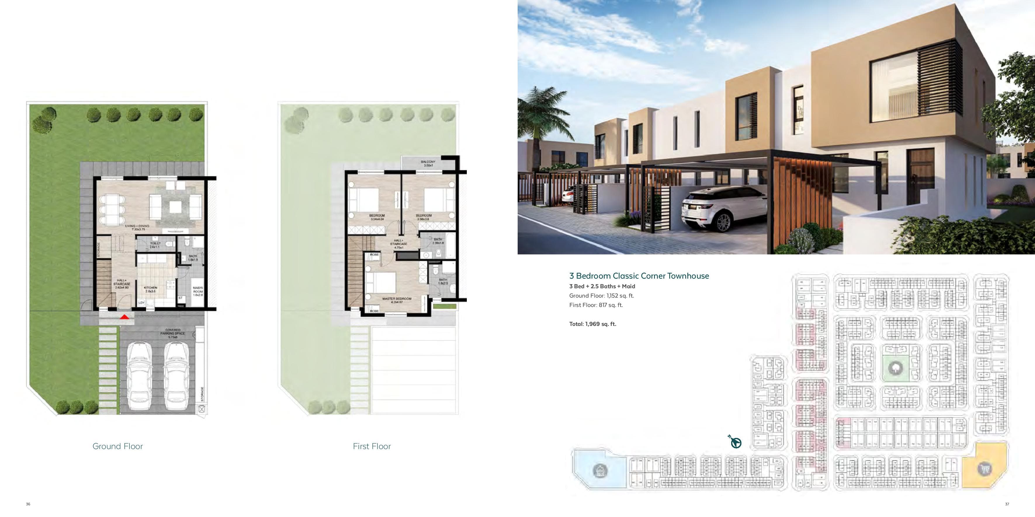 Nasma Residences, 3-Bed Floor Plan, type: 3 Bedroom