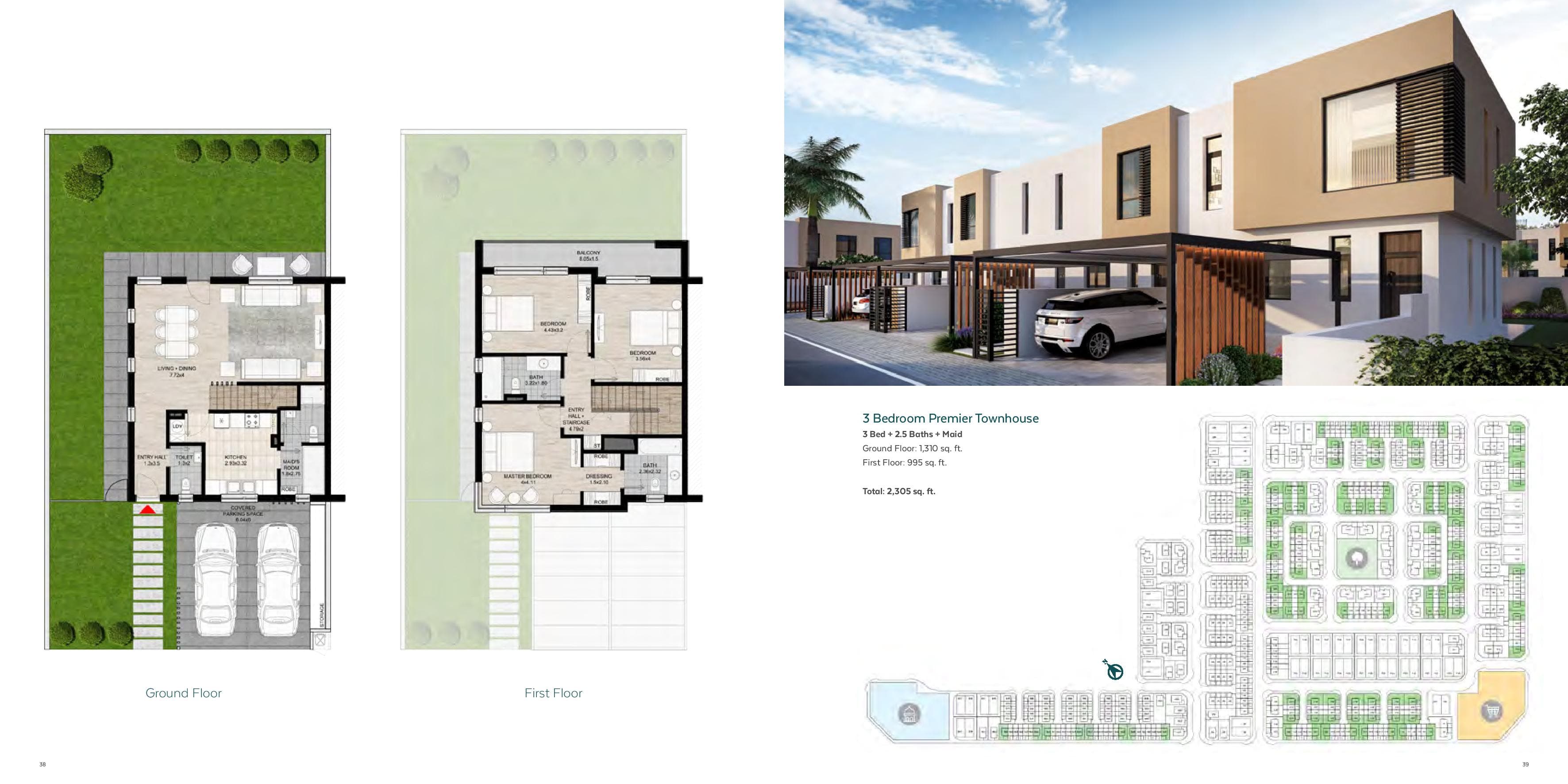 Nasma Residences, 3-Bed Floor Plan, type: 3 Bedroom