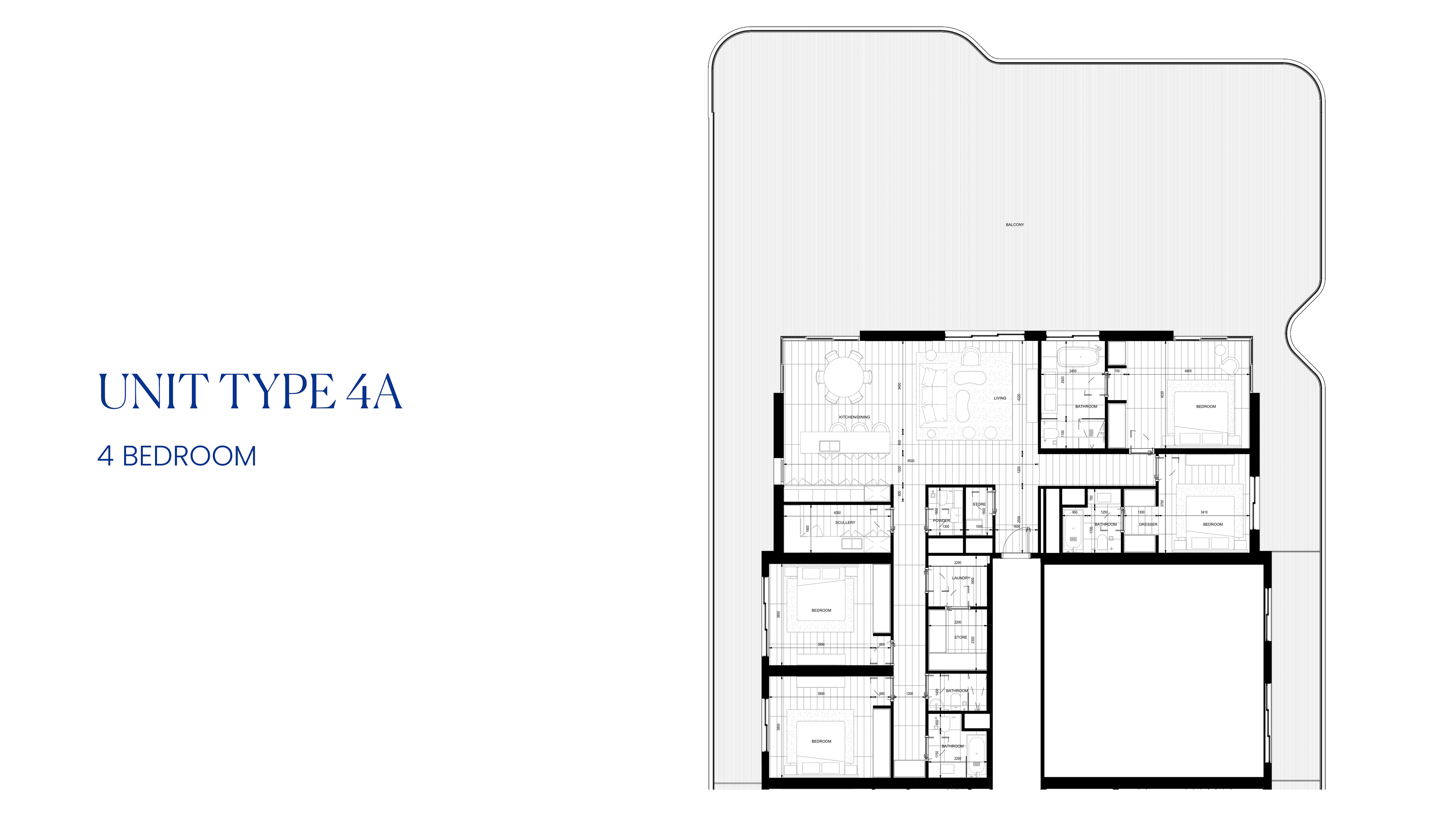 Nikki Beach Residences RAK, 4-Bed Floor Plan, type: