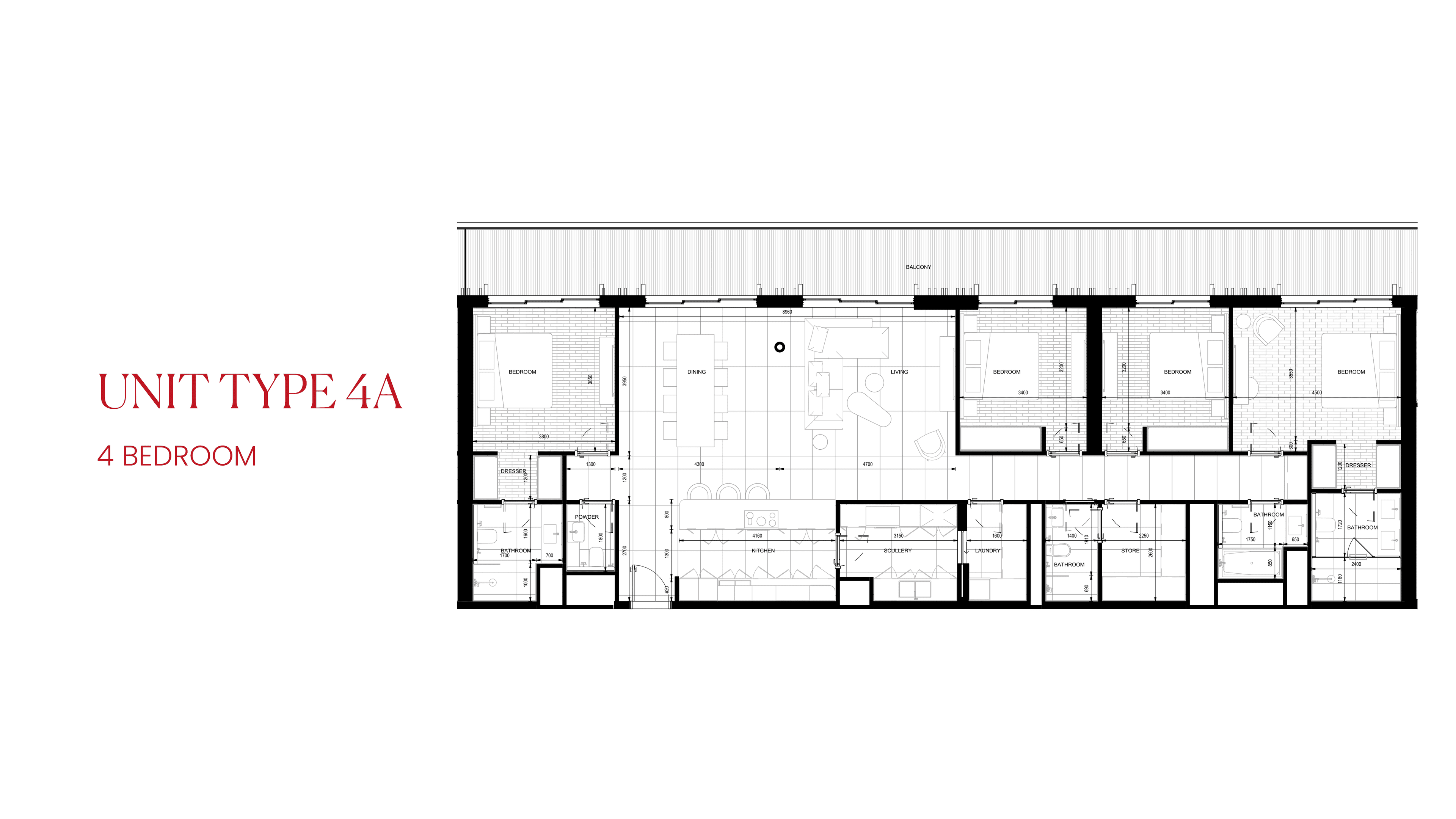 Nikki Beach Residences RAK, 4-Bed Floor Plan, type: