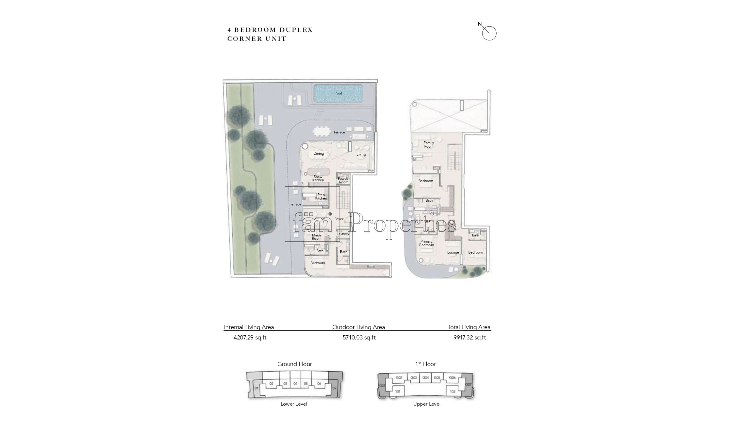 Ocean House, 4-Bed Floor Plan, type: 4 Bedroom