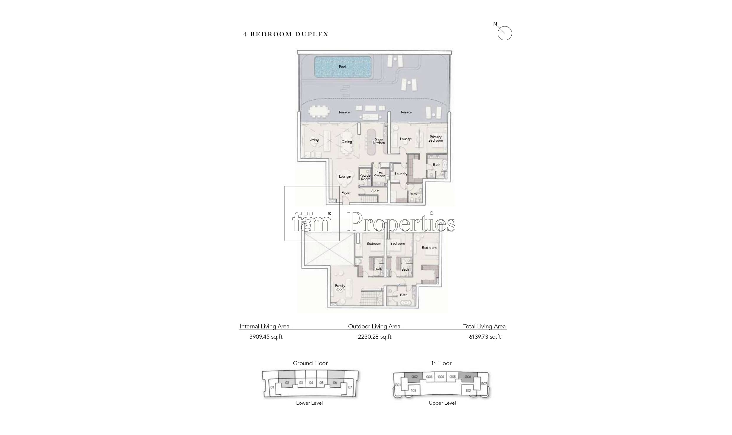 Ocean House, 4-Bed Floor Plan, type: 4 Bedroom