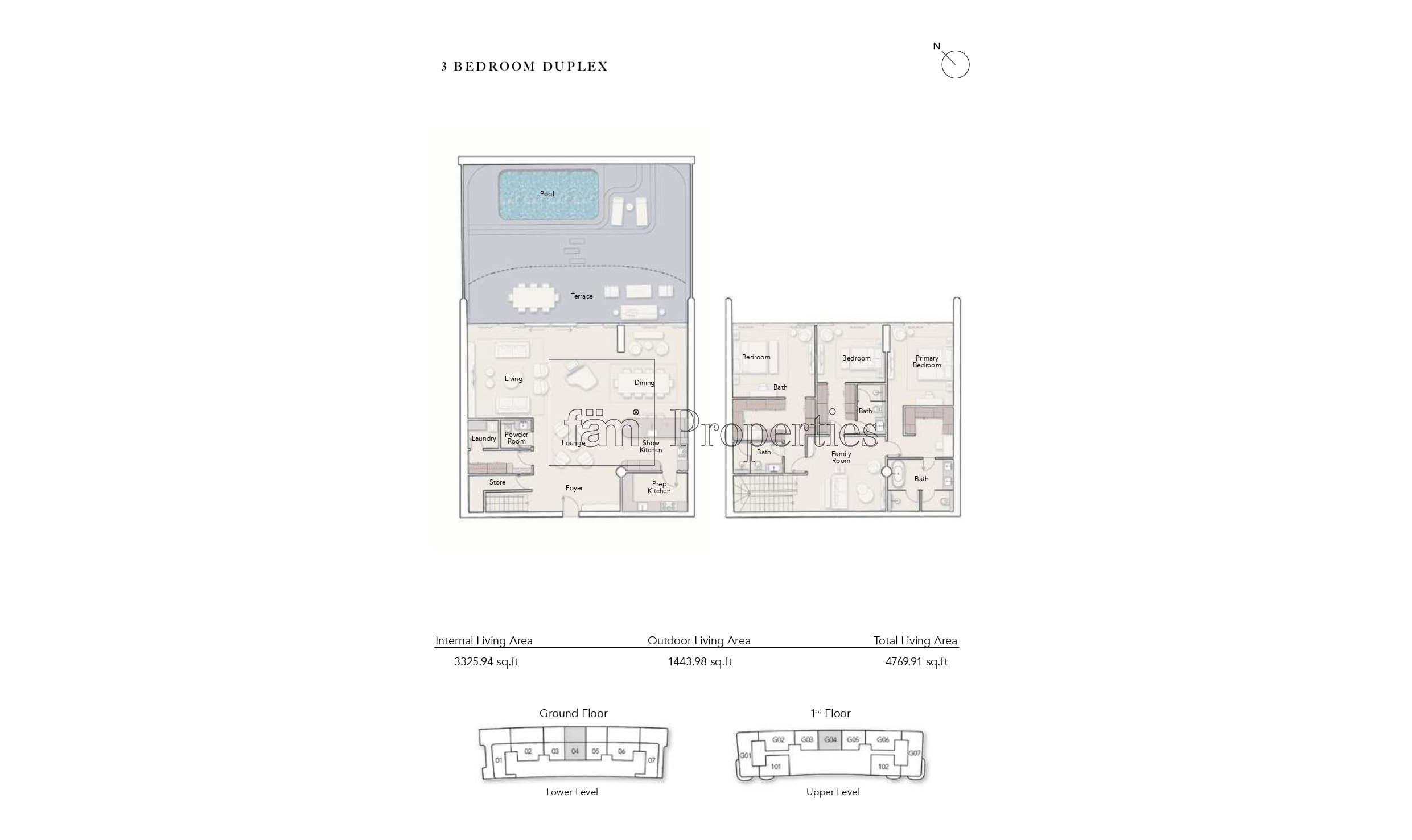 Ocean House, 3-Bed Floor Plan, type: 3 Bedroom