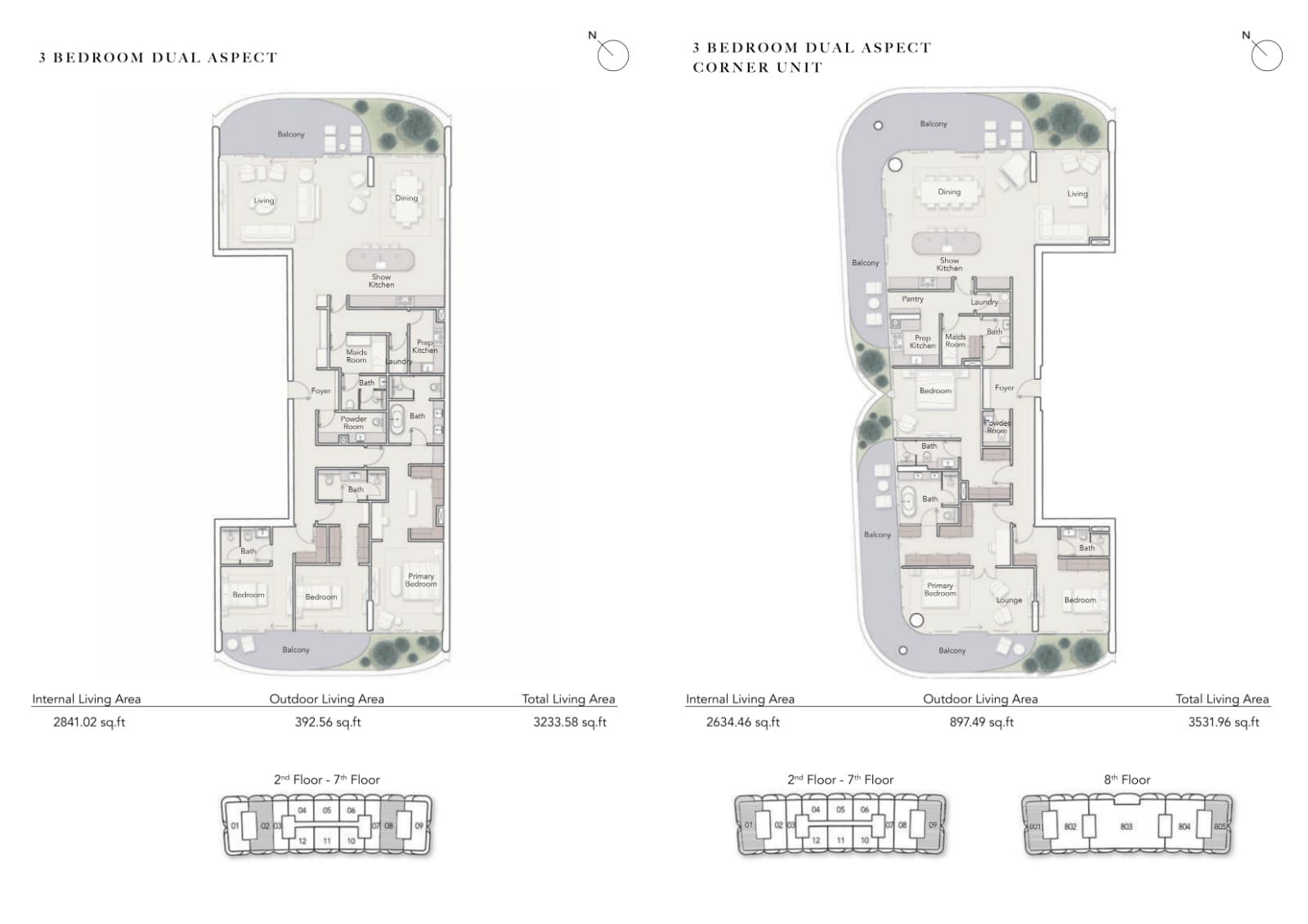 Ocean House, 3-Bed Floor Plan, type: