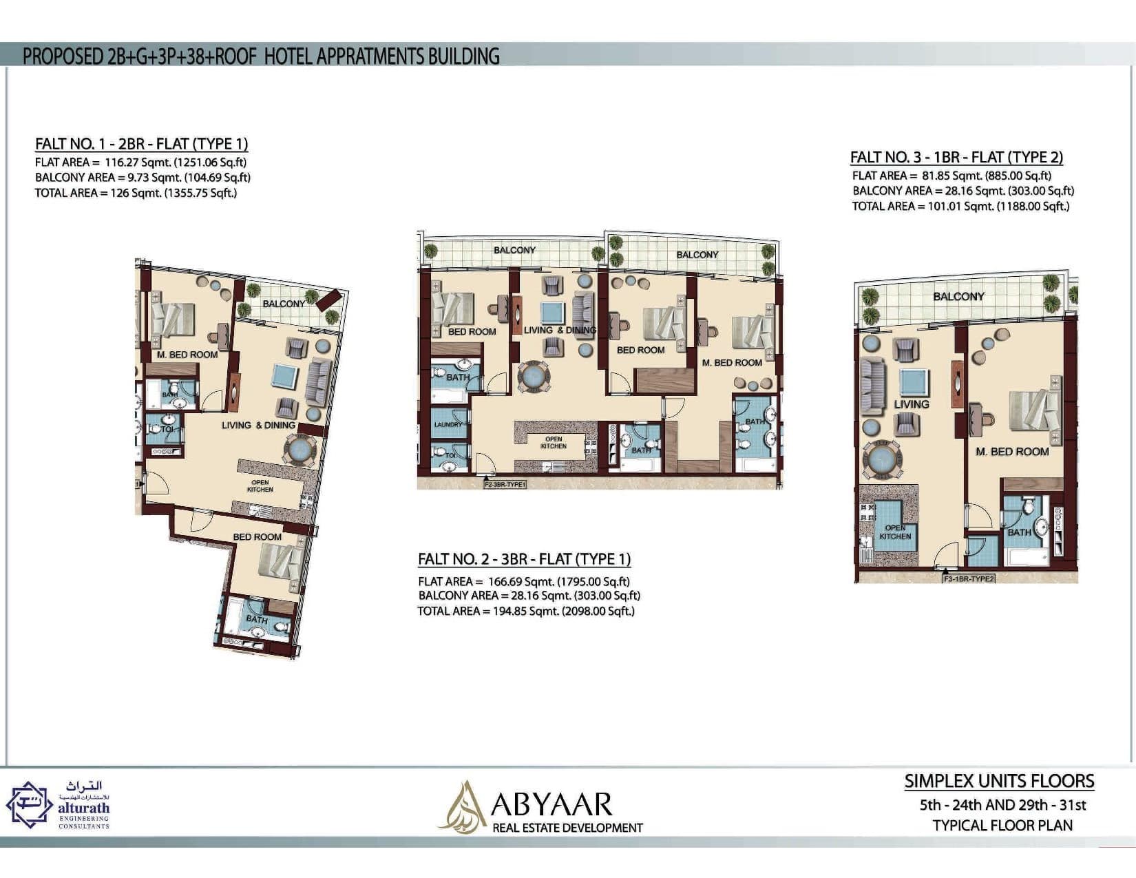 Olgana Tower, 2-Bed Floor Plan, type: 2 Bedroom