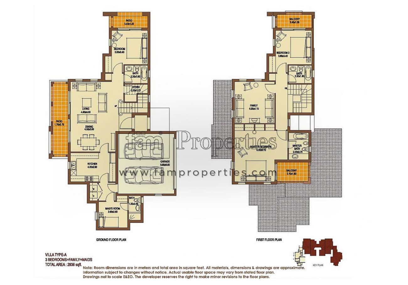Palmera 1, 3-Bed Floor Plan, type: 3 Bedrooms Type A