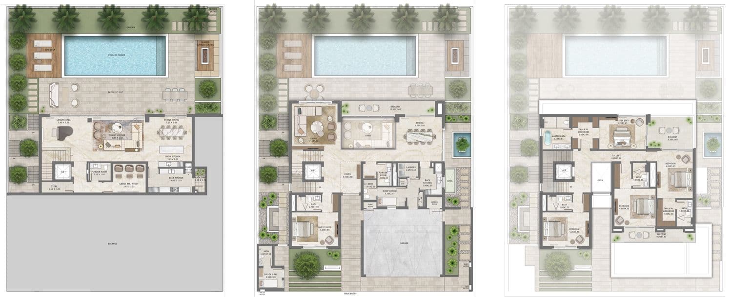 The Oasis - Palmiera, 5-Bed Floor Plan, type: