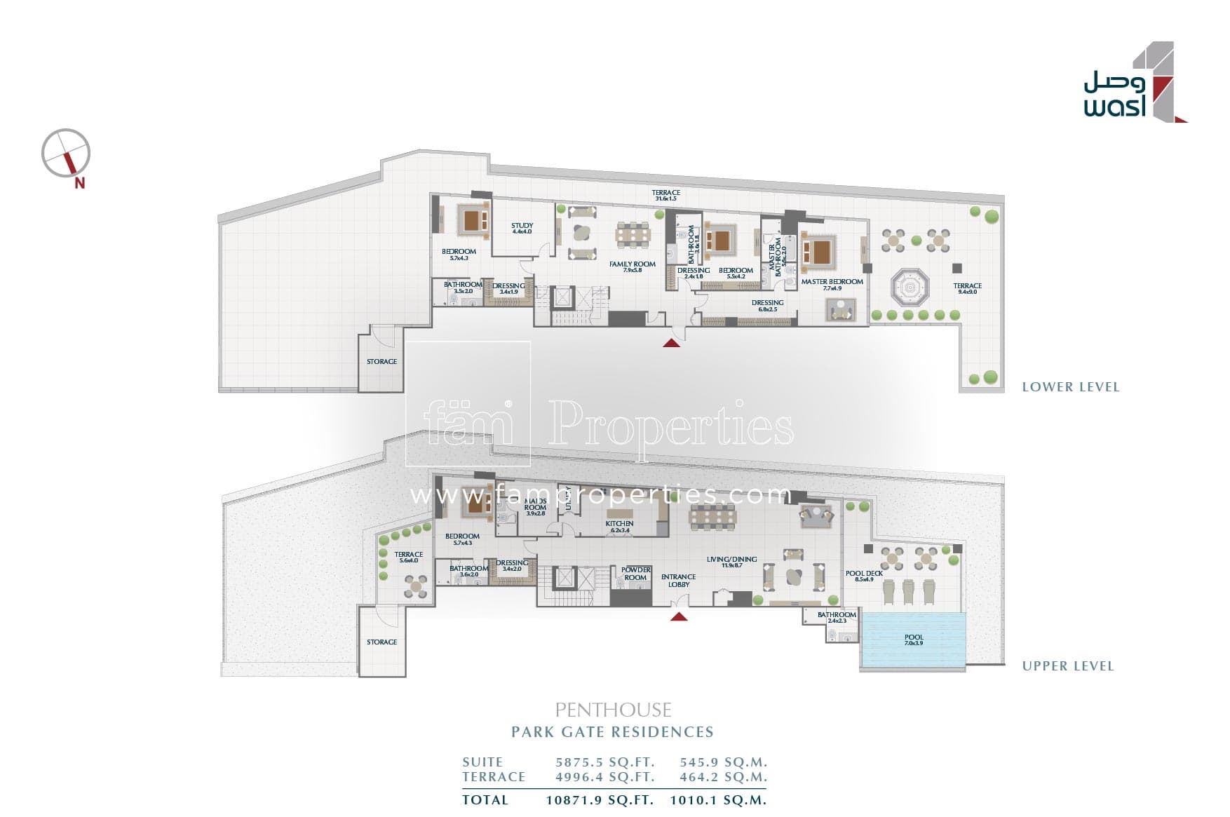 Park Gate Residences 1, 4-Bed Floor Plan, type: 4 BR Penthouse