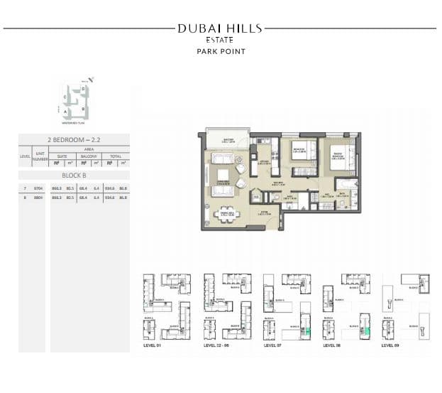 Park Point, 2-Bed Floor Plan, type: 2 Bedroom