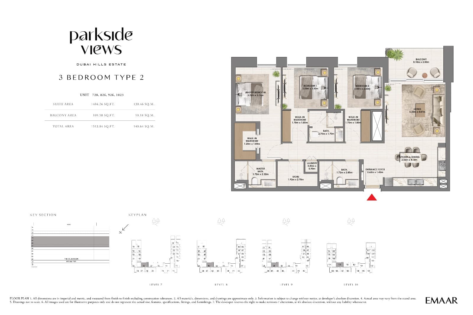 Parkside Views, 3-Bed Floor Plan, type: