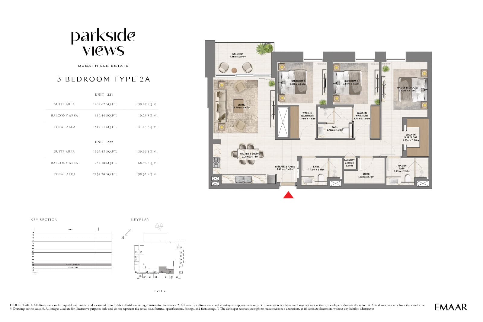 Parkside Views, 3-Bed Floor Plan, type: