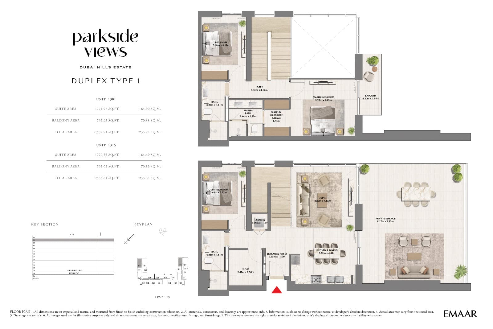 Parkside Views, 3-Bed Floor Plan, type: