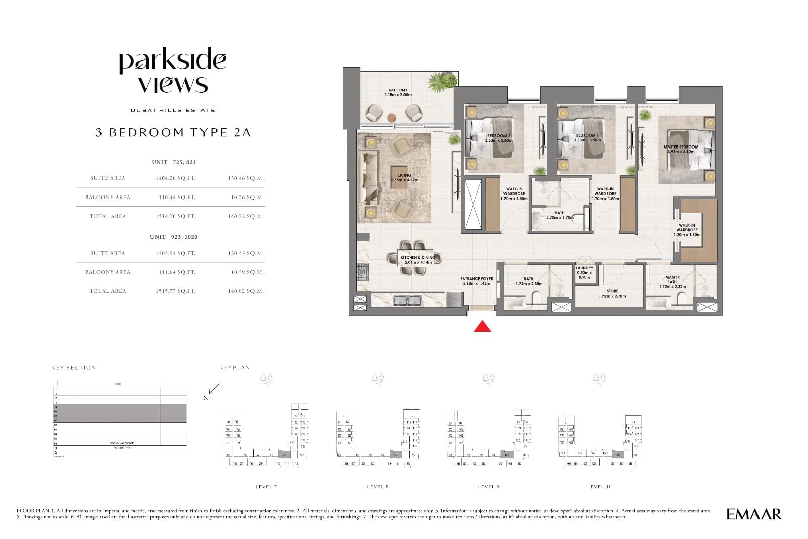 Parkside Views, 3-Bed Floor Plan, type: