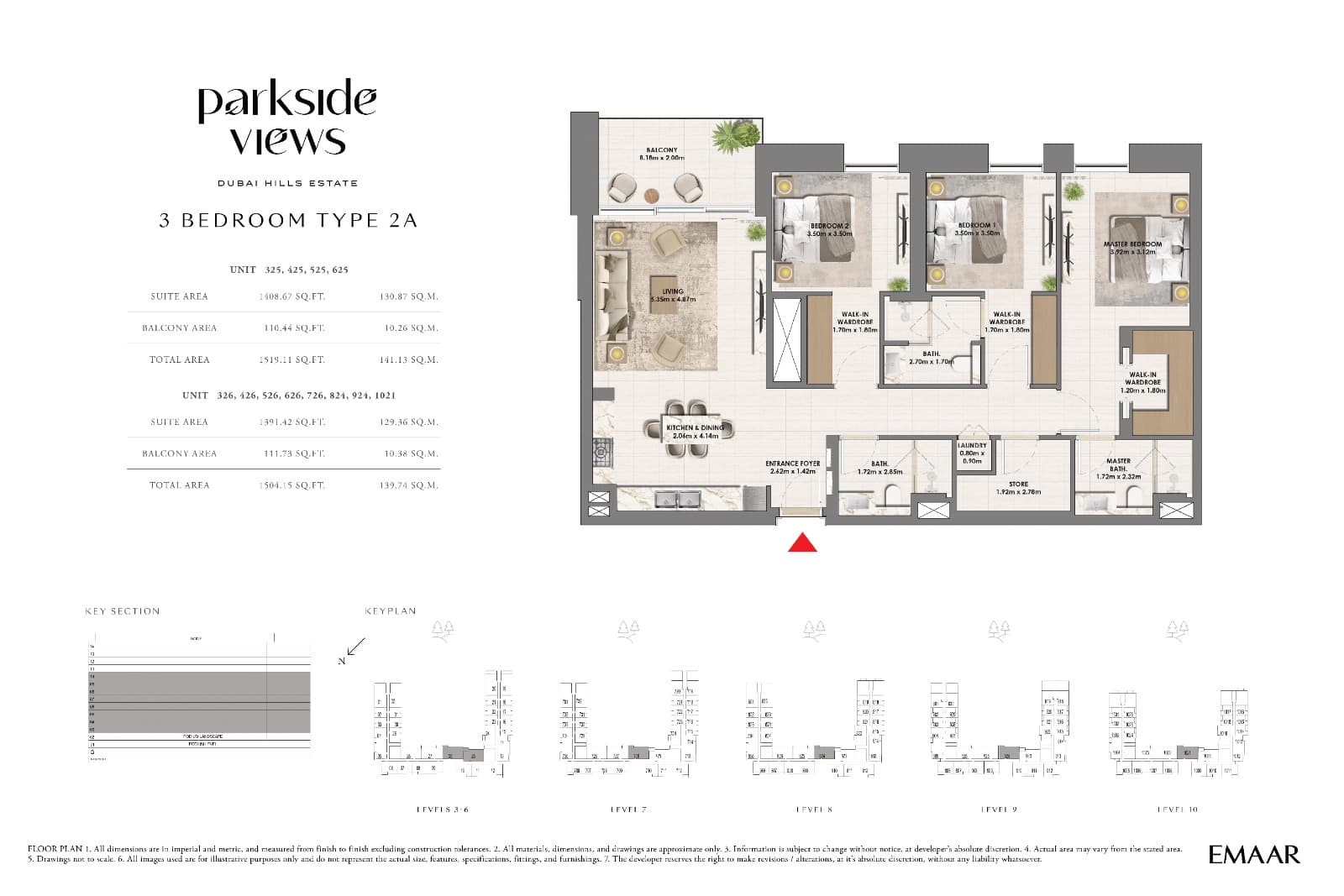 Parkside Views, 3-Bed Floor Plan, type: