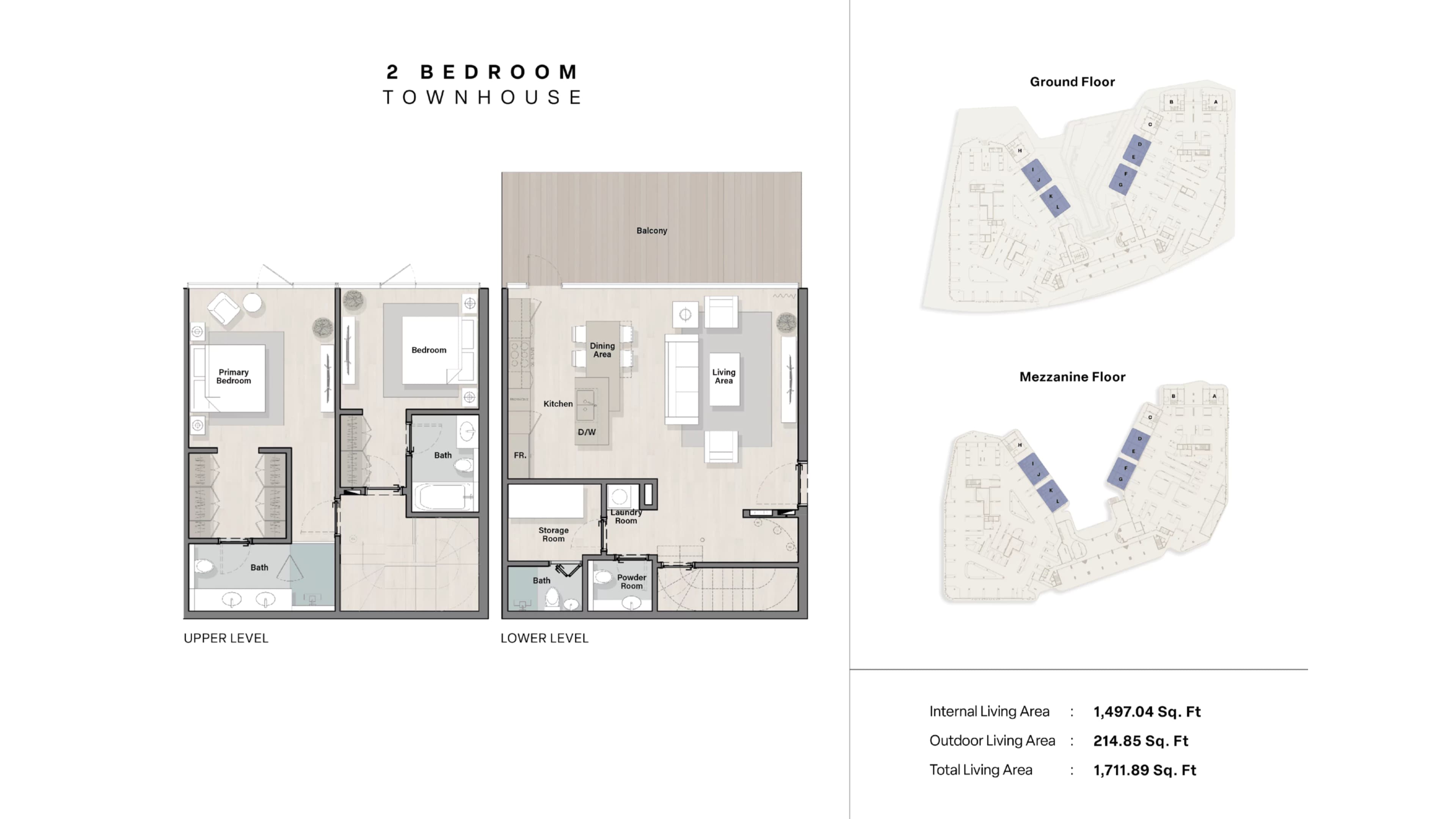 Porto Playa, 2-Bed Floor Plan, type: