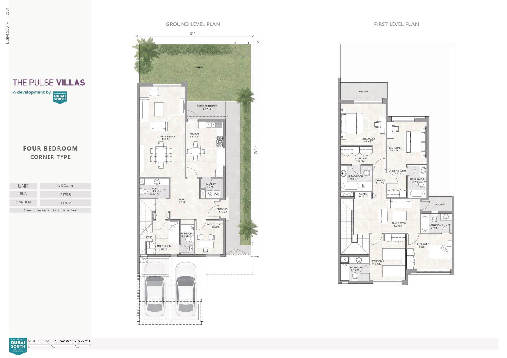 The Pulse Villas, 4-Bed Floor Plan, type: 4 Bedroom