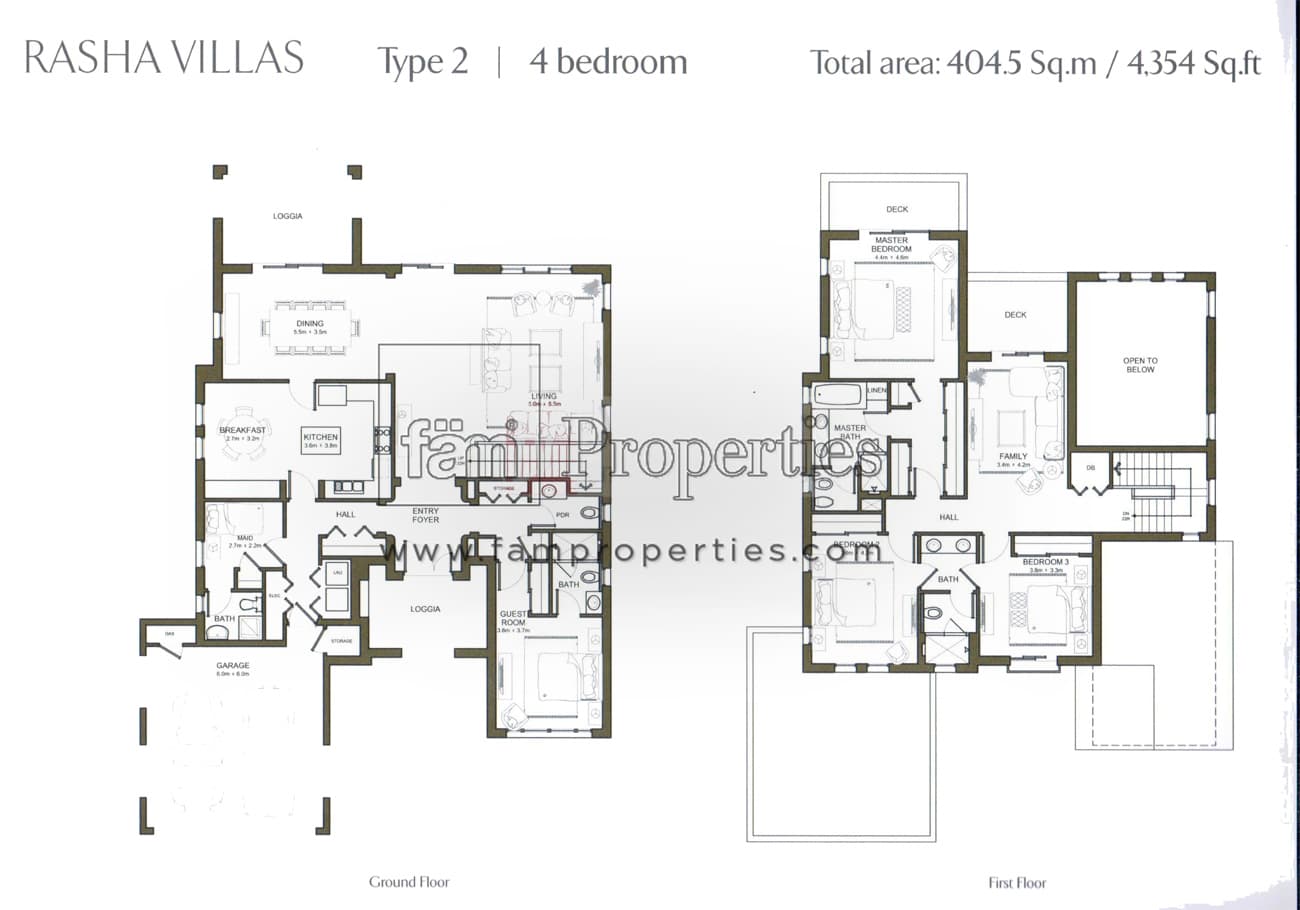 Rasha, 4-Bed Floor Plan, type: Type 2 : Bedroom 4