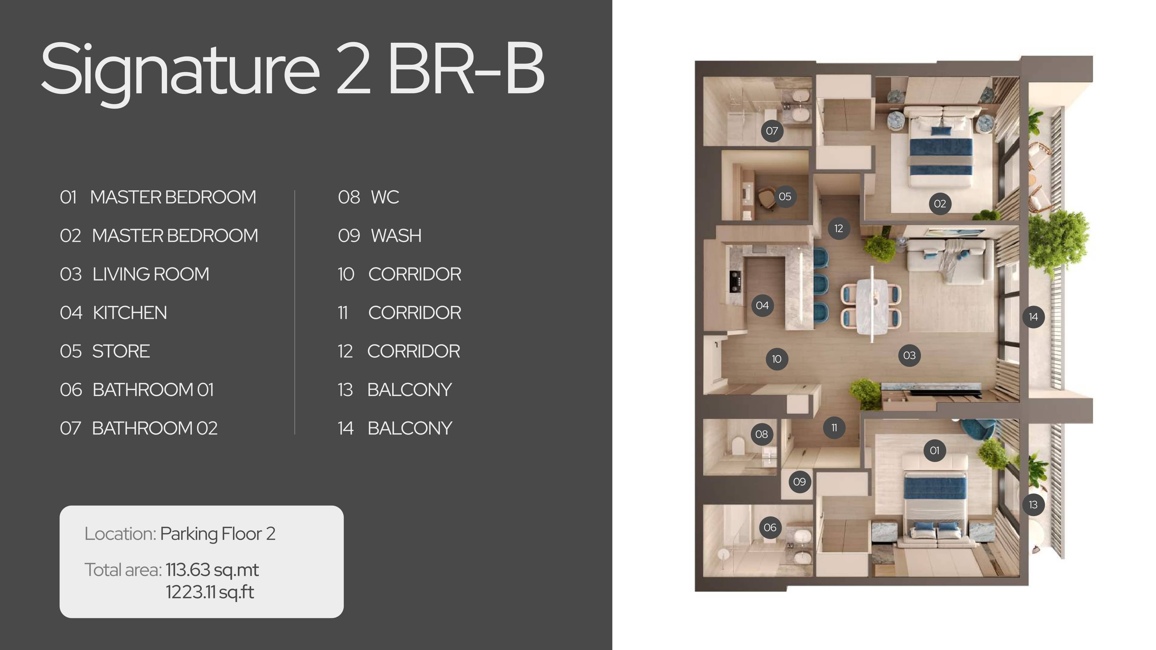 Regatta Residences, 2-Bed Floor Plan, type: 2 Bed