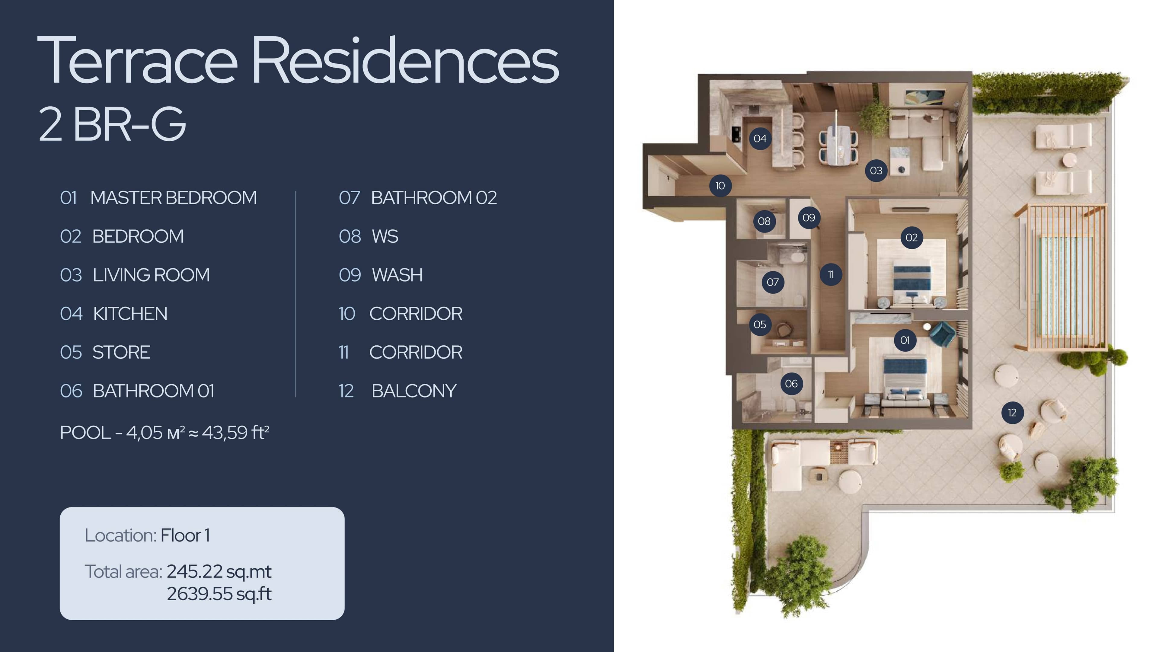 Regatta Residences, 2-Bed Floor Plan, type: 2 Bed