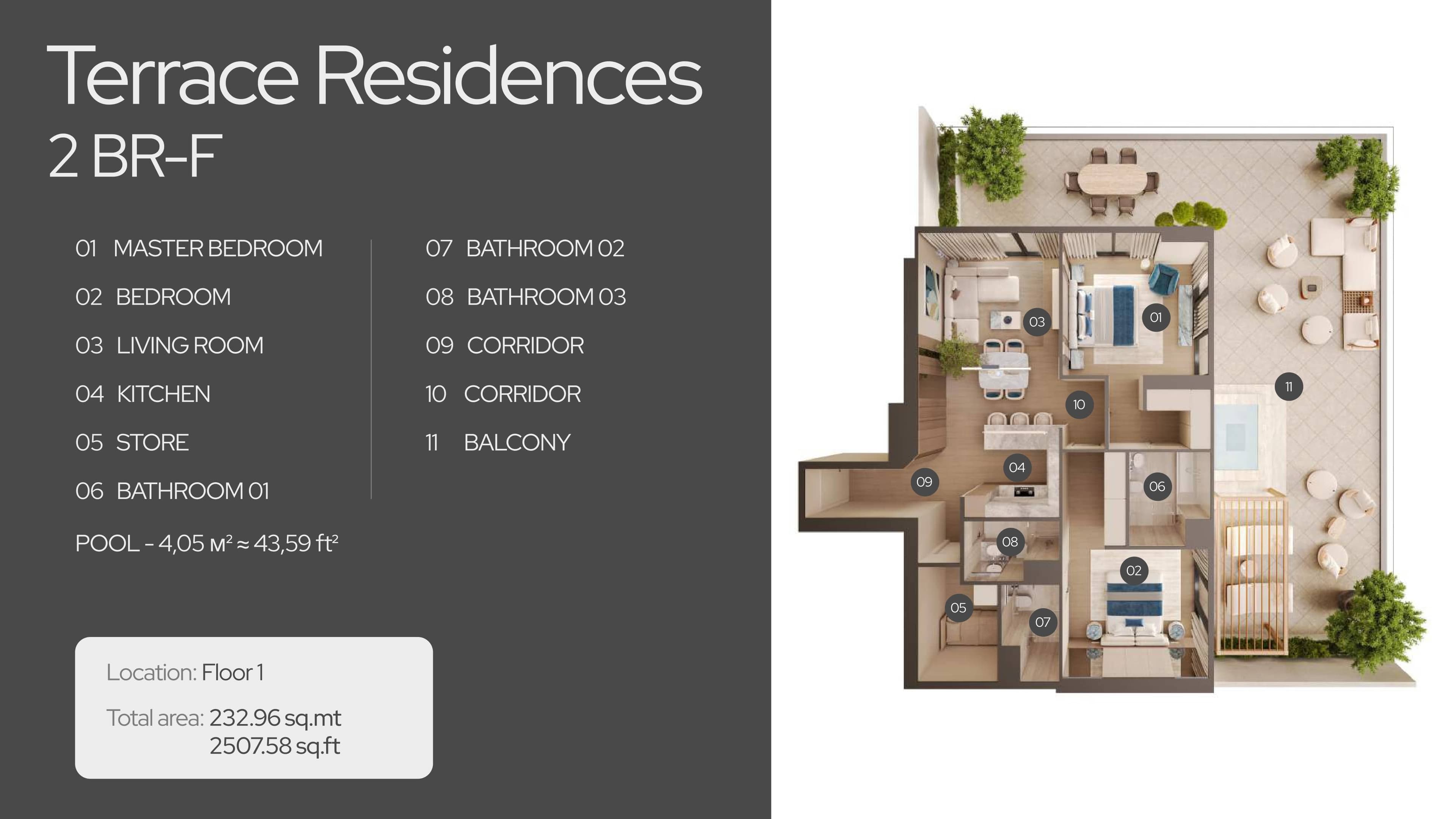 Regatta Residences, 2-Bed Floor Plan, type: 2 Bed