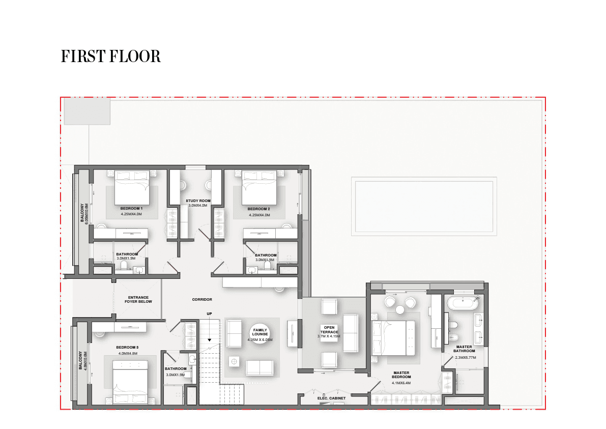 Sobha Reserve Villas, 5-Bed Floor Plan, type: