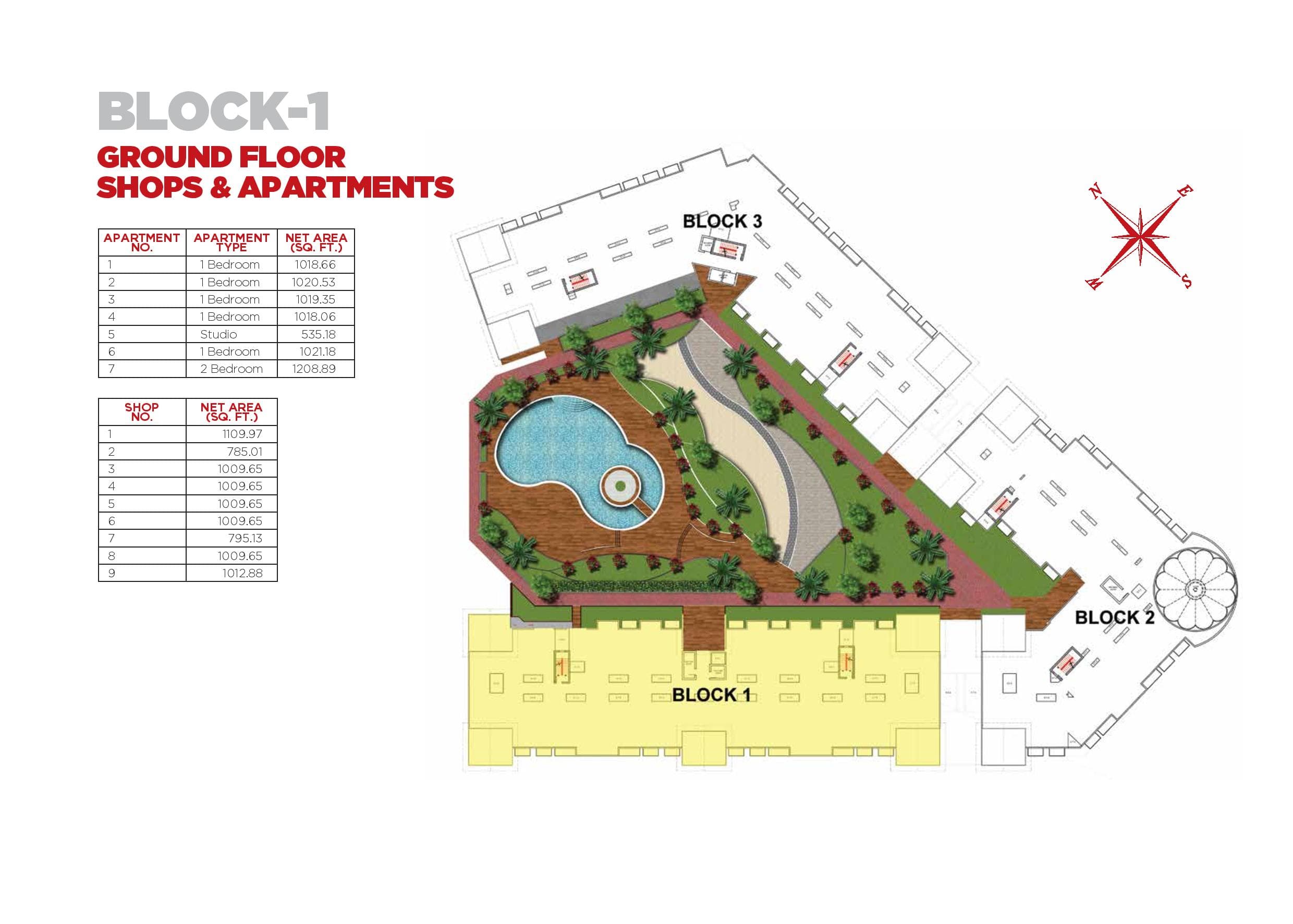 Resortz, 0-Bed Floor Plan, type: Studio