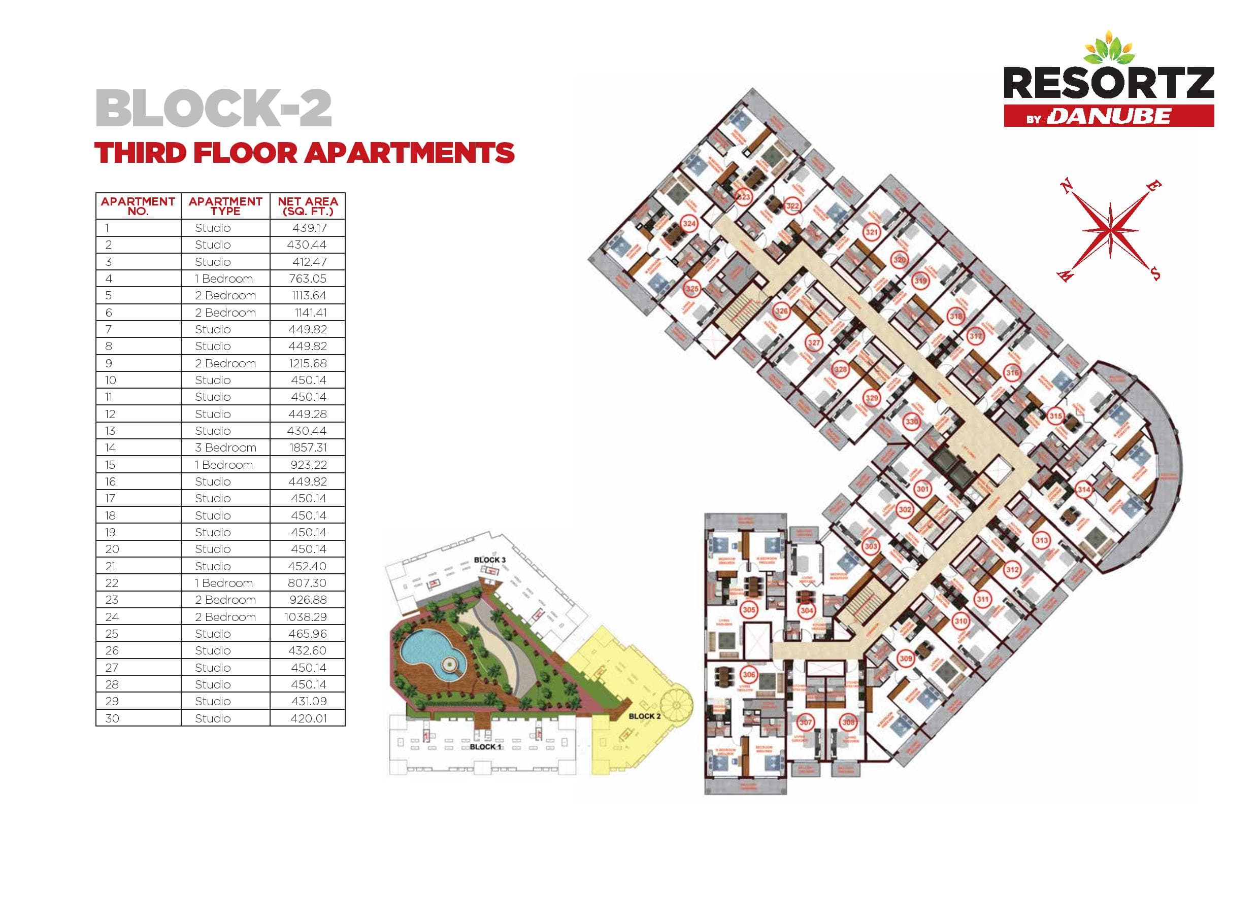 Resortz, 2-Bed Floor Plan, type: 2 Bedroom