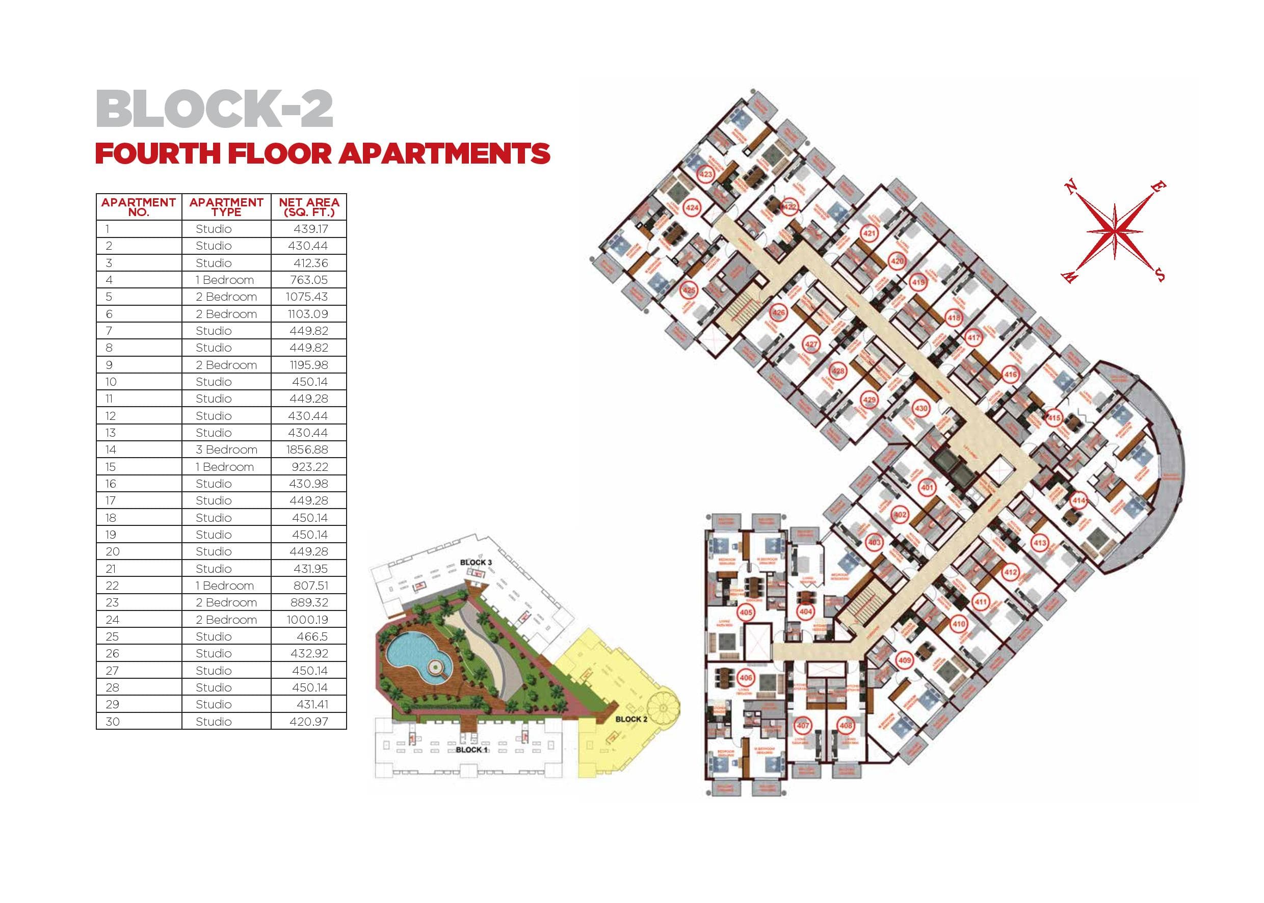 Resortz, 3-Bed Floor Plan, type: 3 Bedroom