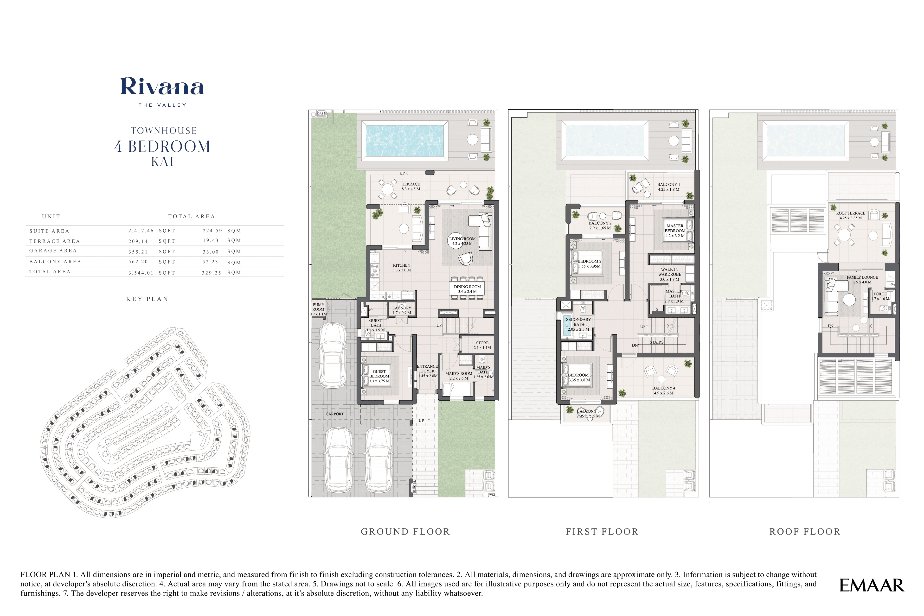 Rivana at the Valley, 4-Bed Floor Plan, type: