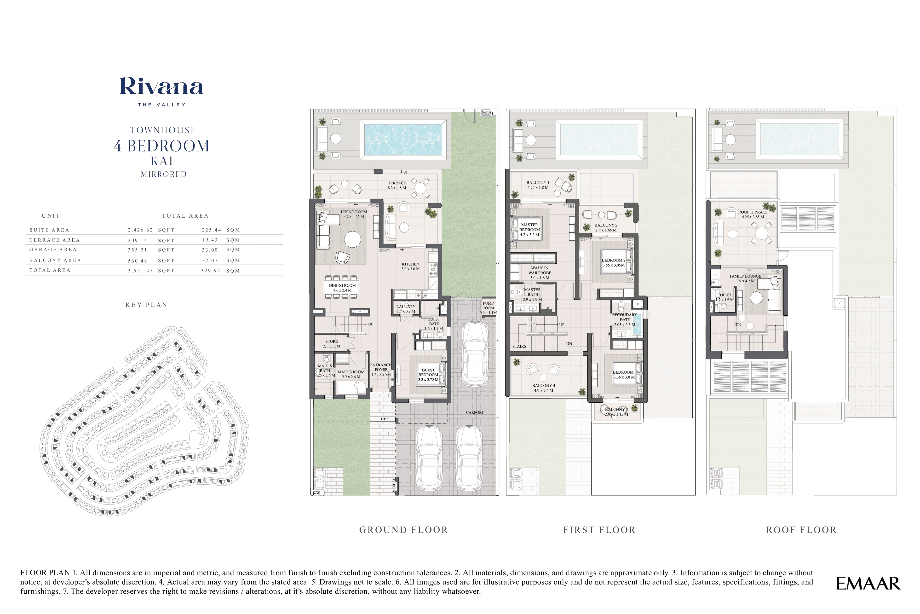 Rivana at the Valley, 4-Bed Floor Plan, type: