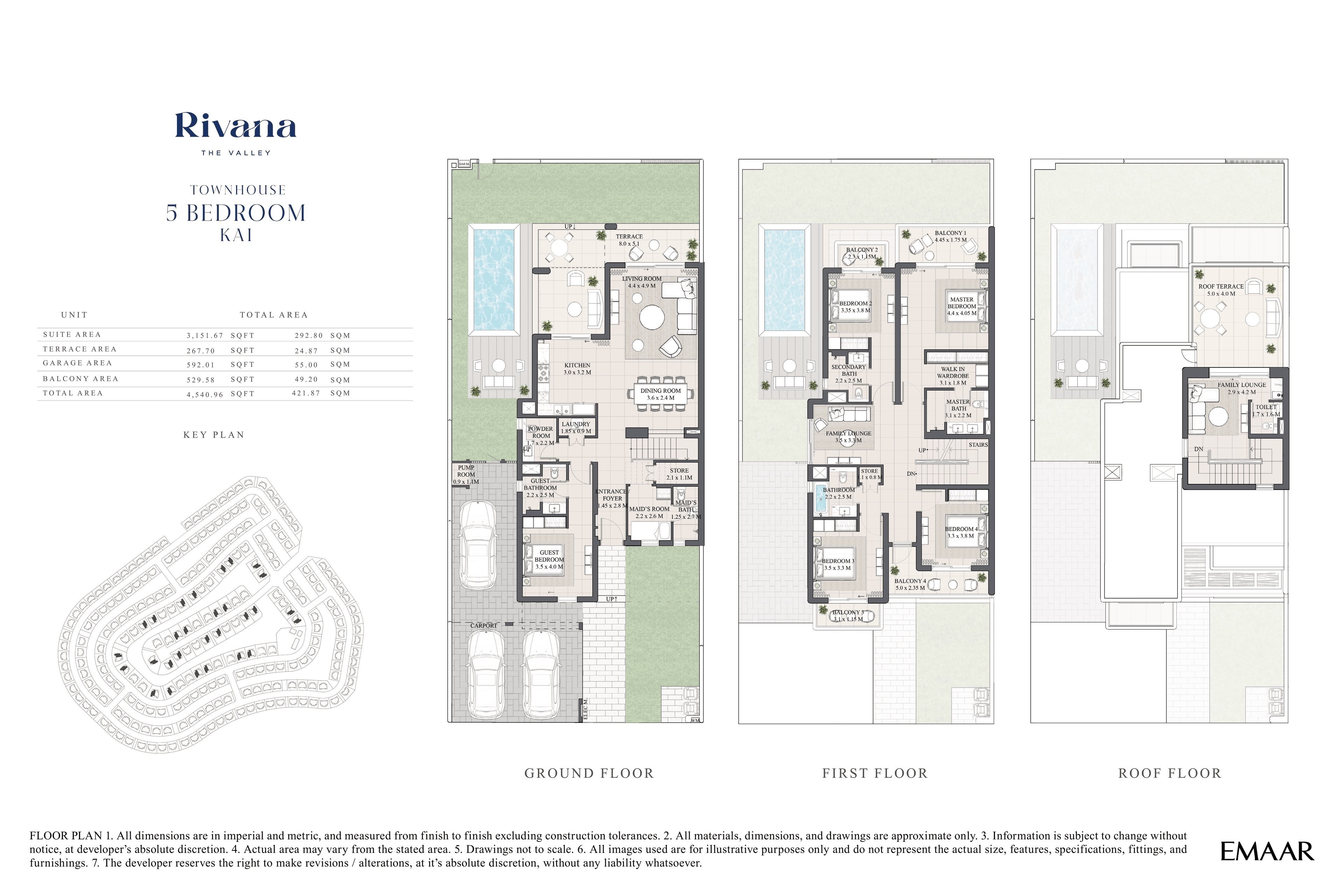 Rivana at the Valley, 5-Bed Floor Plan, type: