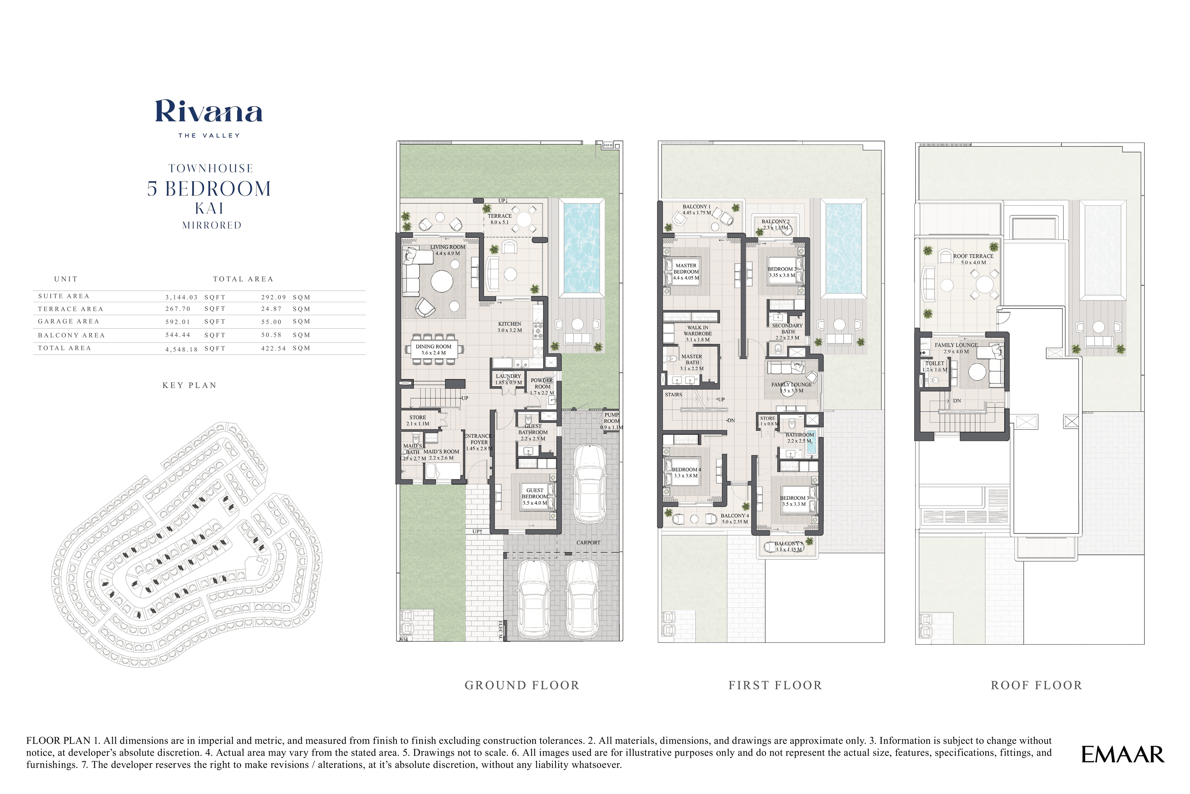 Rivana at the Valley, 5-Bed Floor Plan, type: