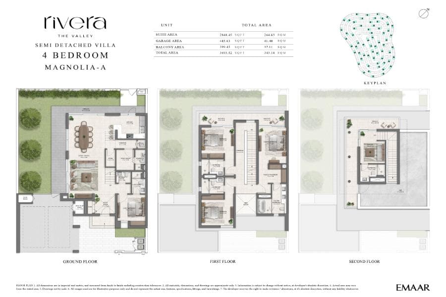 Rivera at The Valley, 4-Bed Floor Plan, type: 4 Bed -Magnolia