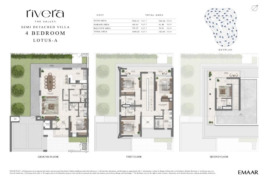 Rivera at The Valley, 4-Bed Floor Plan, type: 4 Bed - Lotus