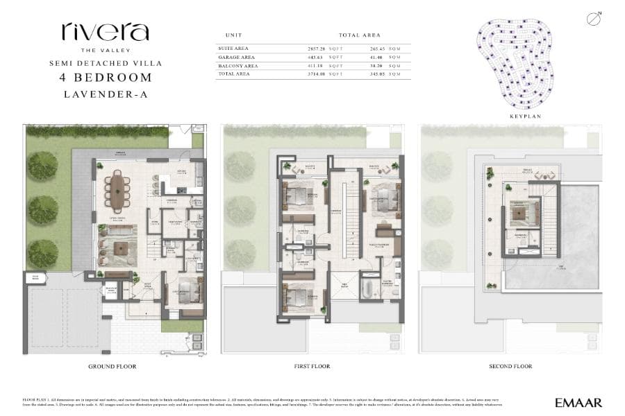 Rivera at The Valley, 4-Bed Floor Plan, type: 4 Bed - Lavender