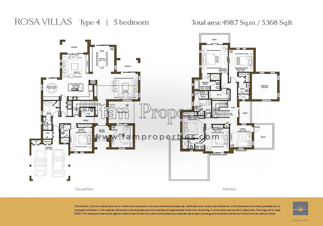 Rosa, 5-Bed Floor Plan, type: 5 Bedroom Type 4 with Maid's and Study Room