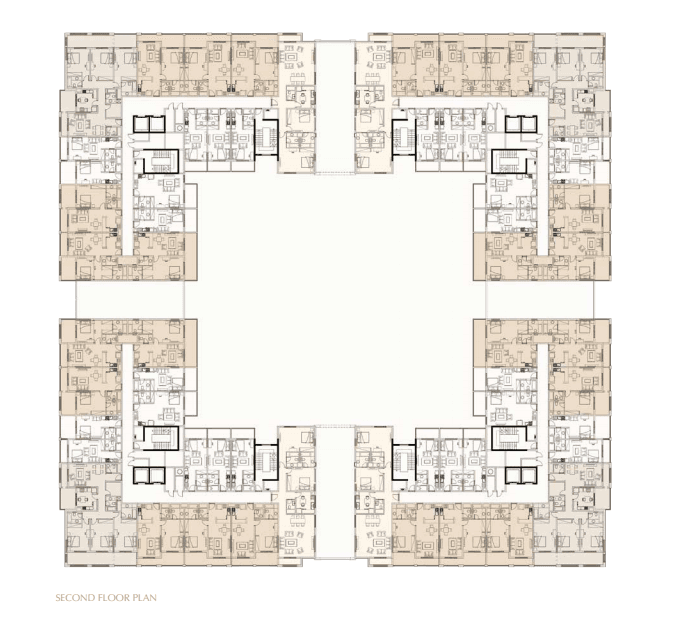 Roxana Residences B, 2-Bed Floor Plan, type: 2 Bedroom