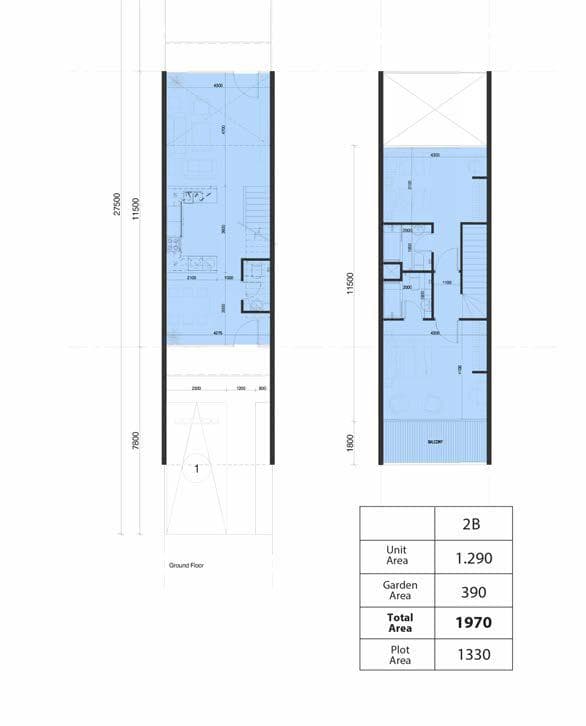 Rukan Lofts, 2-Bed Floor Plan, type: 2 Bedroom
