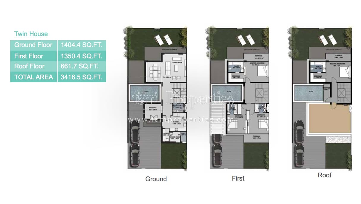 Rukan 1, 4-Bed Floor Plan, type: 4 Bedroom