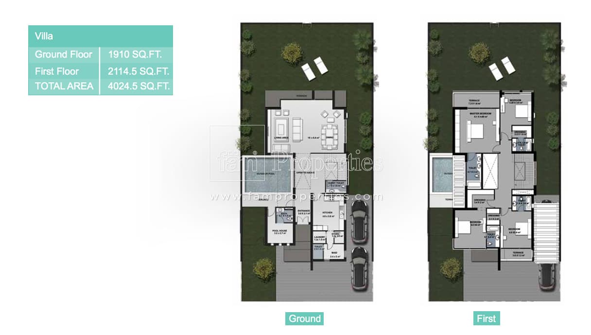 Rukan 1, 4-Bed Floor Plan, type: 4 Bedroom
