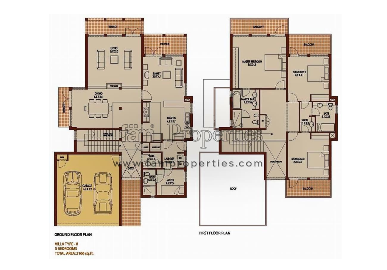 Saheel 1, 5-Bed Floor Plan, type: 5 Bedrooms Type 8