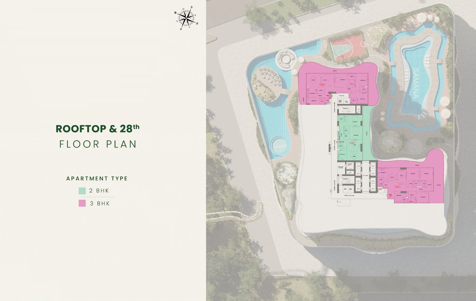 SAMANA Barari Views, 3-Bed Floor Plan, type: