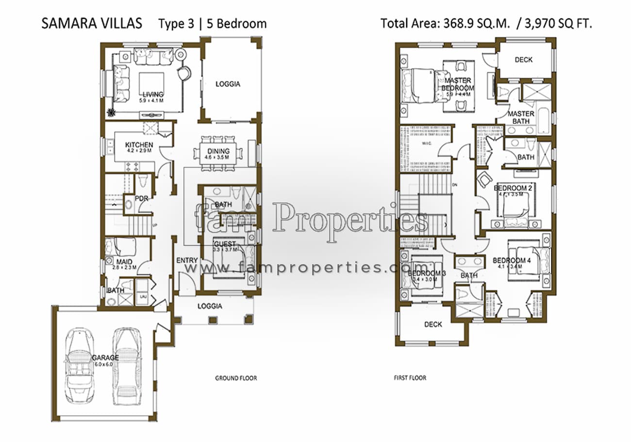 Samara, 5-Bed Floor Plan, type: 5 Bedroom Type 3 with Maid's Room
