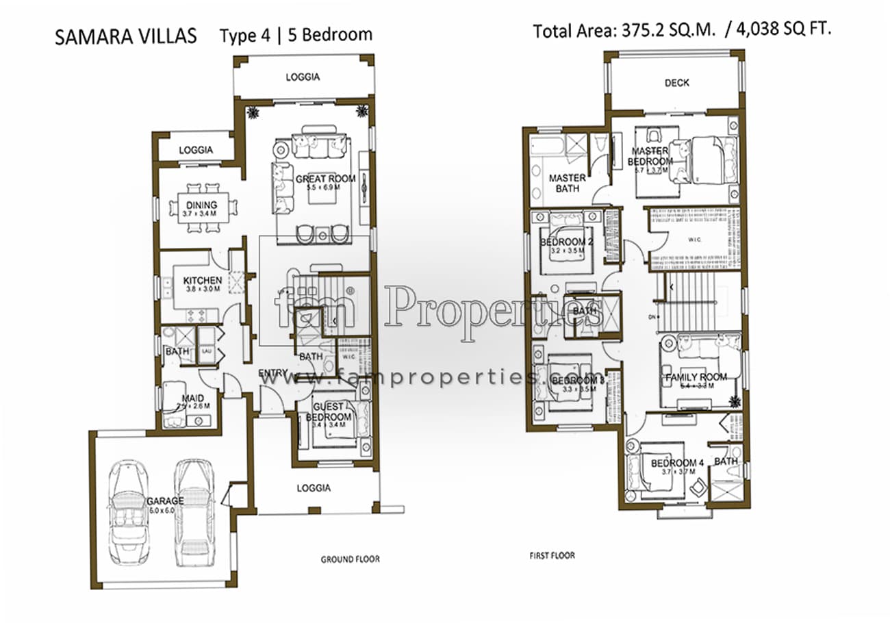 Samara, 5-Bed Floor Plan, type: 5 Bedroom Type 4 with Maid's Room